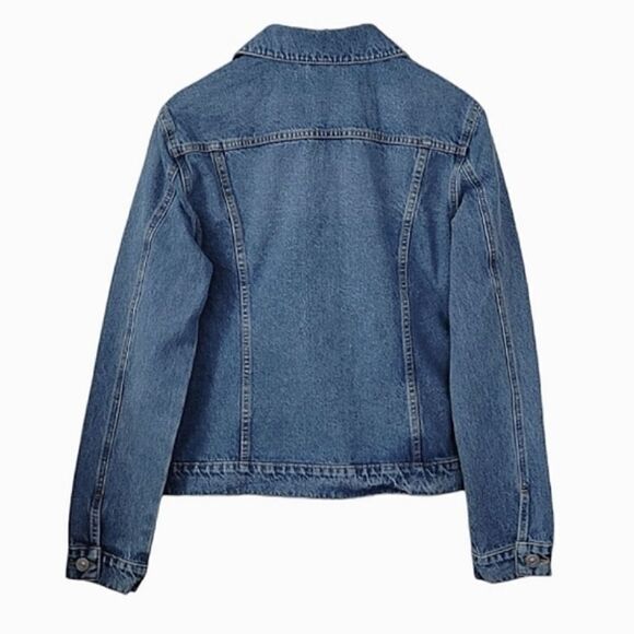 Hudson Los Angeles Classic Trucker Blue Denim Jean Jacket L/XL, 1X - Picture 2 of 8